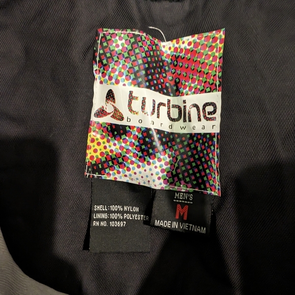 Turbine Men's Medium Snowboarding Skiing Thick Shell Pant - Picture 2 of 7